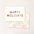 happy holidays card - single or set of 6