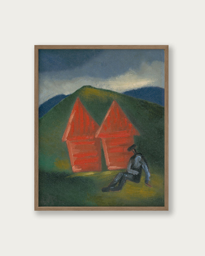 "Hay Barns" Art Print - Lone Fox
