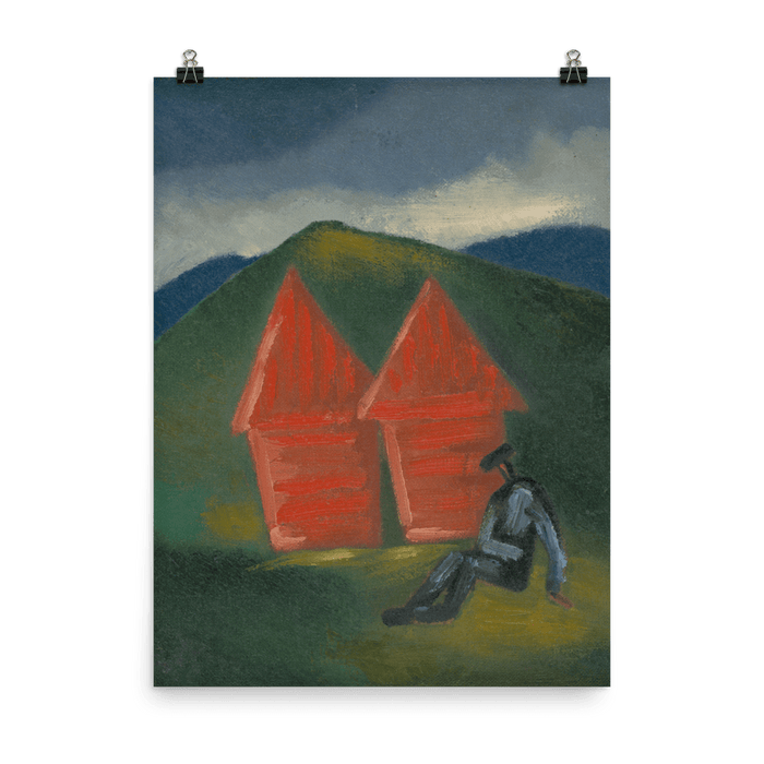 "Hay Barns" Art Print - Lone Fox
