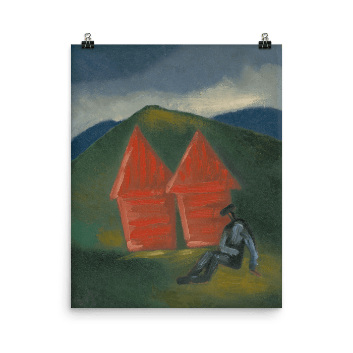 "Hay Barns" Art Print - Lone Fox