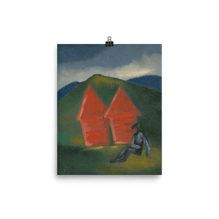"Hay Barns" Art Print - Lone Fox