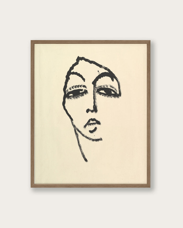"Head of a Woman" Art Print - Lone Fox