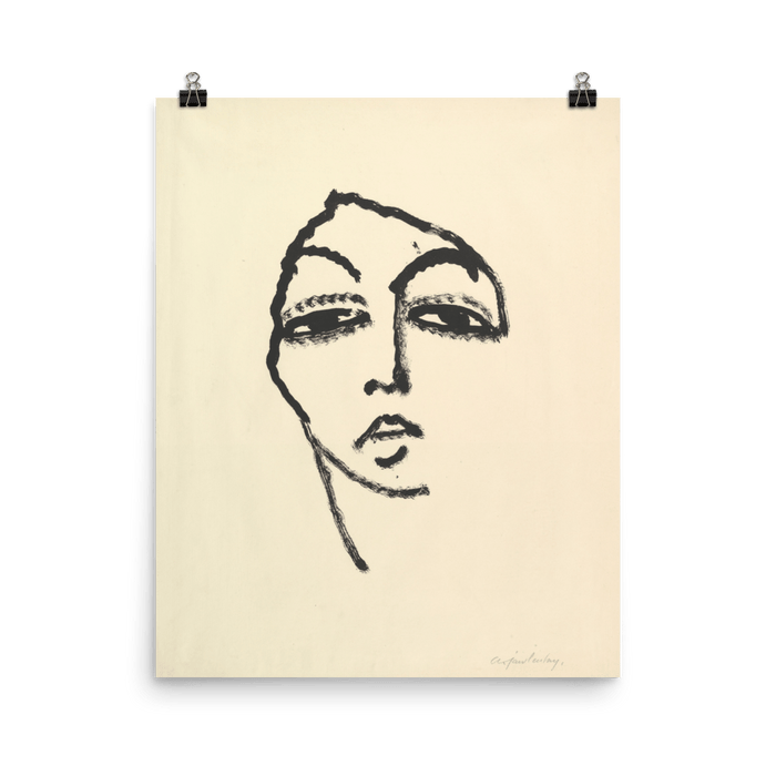 "Head of a Woman" Art Print - Lone Fox