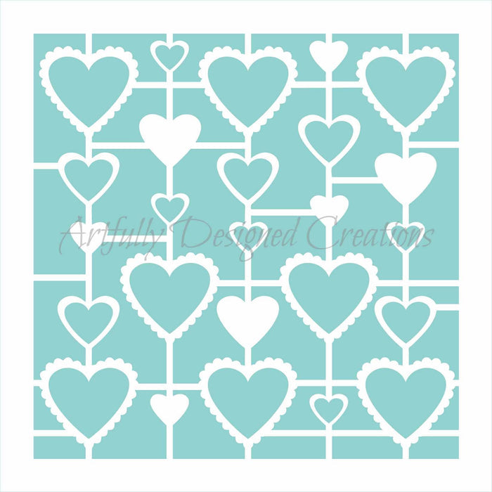 Heart Geometric Stencil