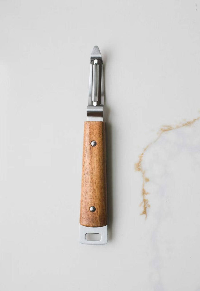 Heirloom Wooden Handled Peeler - Lone Fox