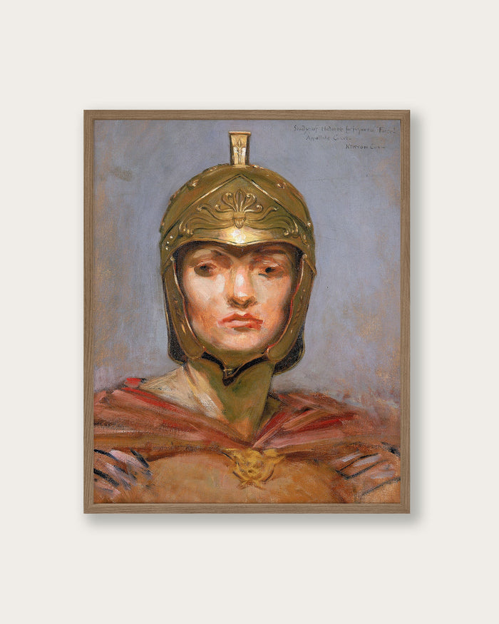 “Helmet for Figure of Force” Art Print - Lone Fox