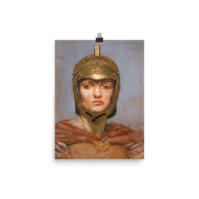 “Helmet for Figure of Force” Art Print - Lone Fox
