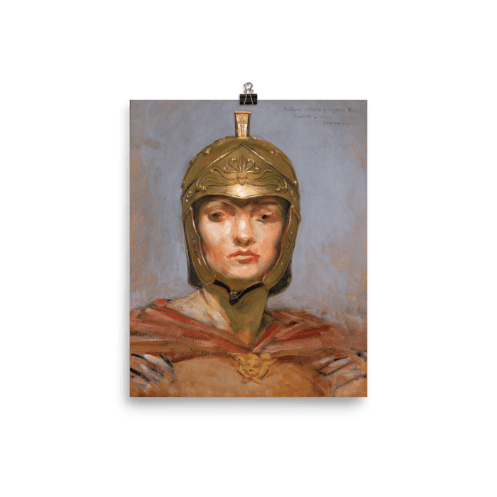 “Helmet for Figure of Force” Art Print - Lone Fox