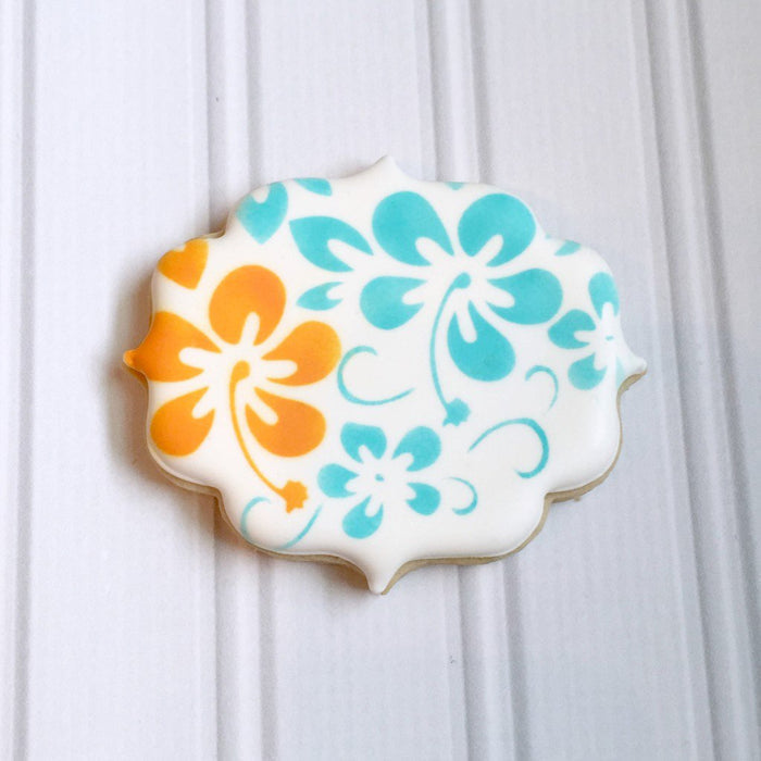 Hibiscus Stencil