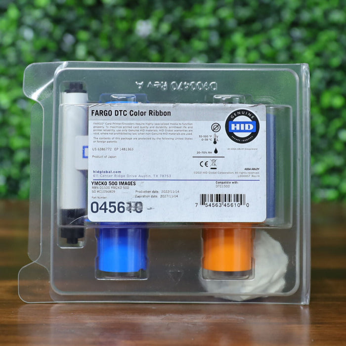 HID Fargo 045630 YMCKO ribbon for DTC1500, 700 prints image 2