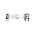 The HID Fargo 82226 Holographic Overlaminate features a high-resolution globe design, making it an ideal choice for enhancing ID card security when used alongside HID Fargo printer ribbons. Each roll provides 500 prints and comes with a white background.