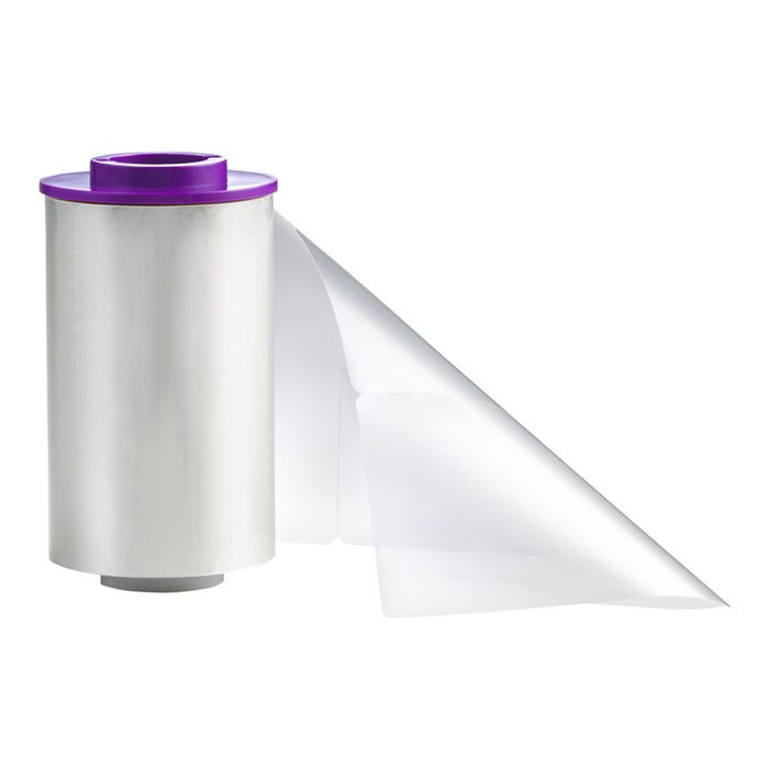 HID Fargo 82722 PolyGuard LMX 1.0 mil large smart chip cutout overlaminate for the DTC5500LMX, 1000 cards per roll. Sold by Specialist ID.