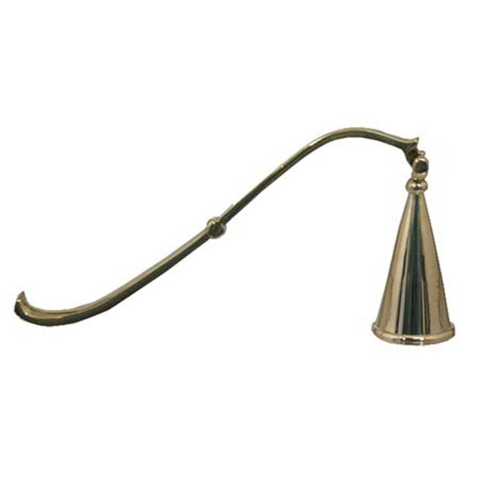 Hinged Brass 7" Candle Snuffer - Lone Fox