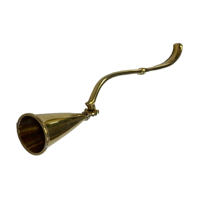 Hinged Brass 7" Candle Snuffer - Lone Fox