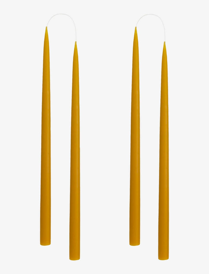 Honey Danish Taper Candle |12" - Lone Fox