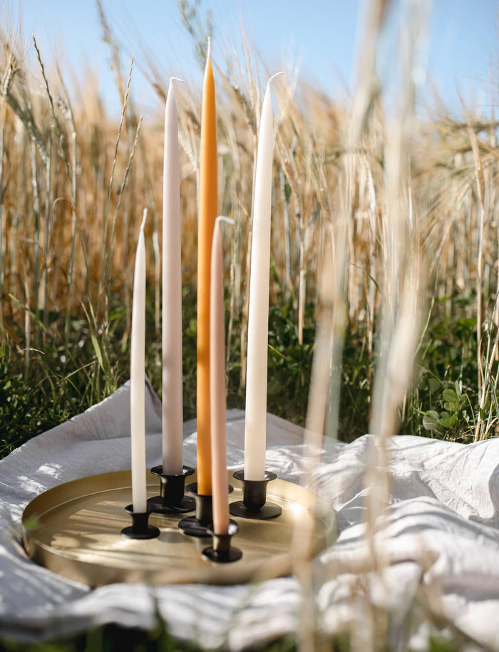 Honey Danish Taper Candle |12" - Lone Fox