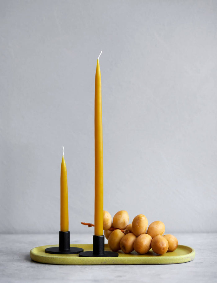 Honey Danish Taper Candle |12" - Lone Fox