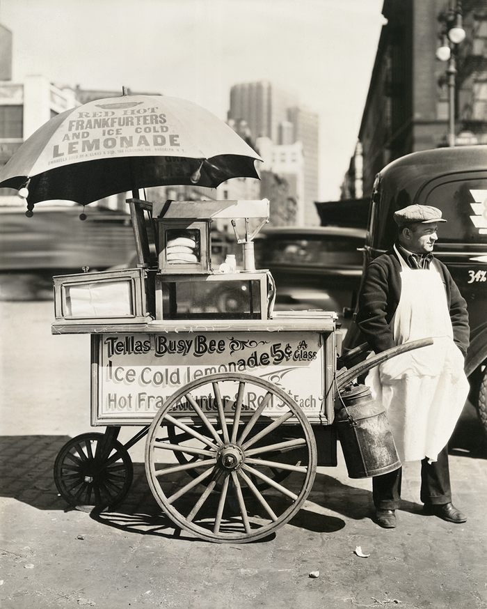 Hot Dog Stand, West St. and North Moore, Manhattan