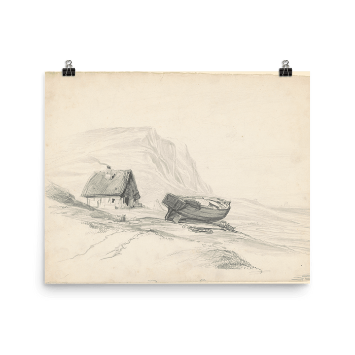 "House and Boat" Art Print - Lone Fox