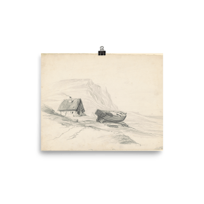 "House and Boat" Art Print - Lone Fox