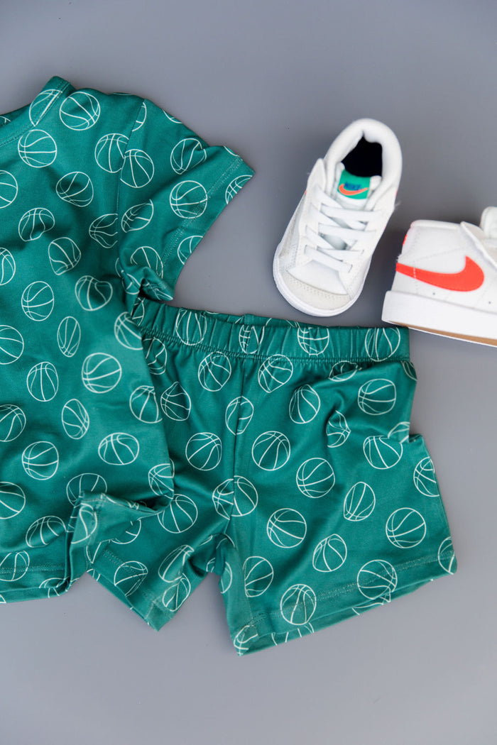 HUNTER GREEN BASKETBALLS | SHORT SET