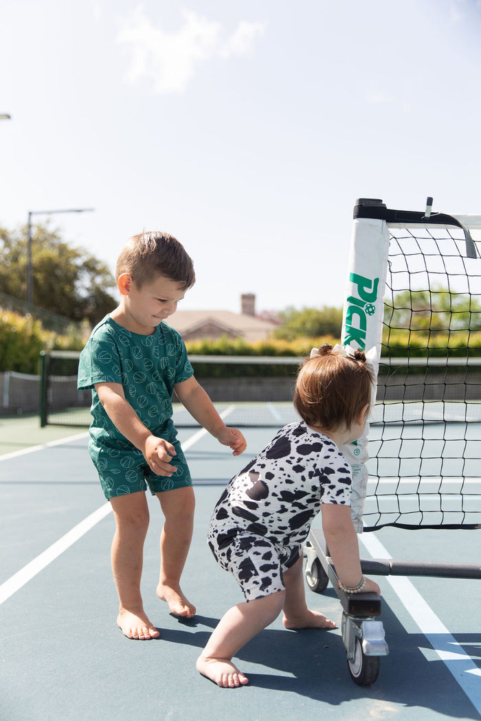 HUNTER GREEN BASKETBALLS | SHORT SET