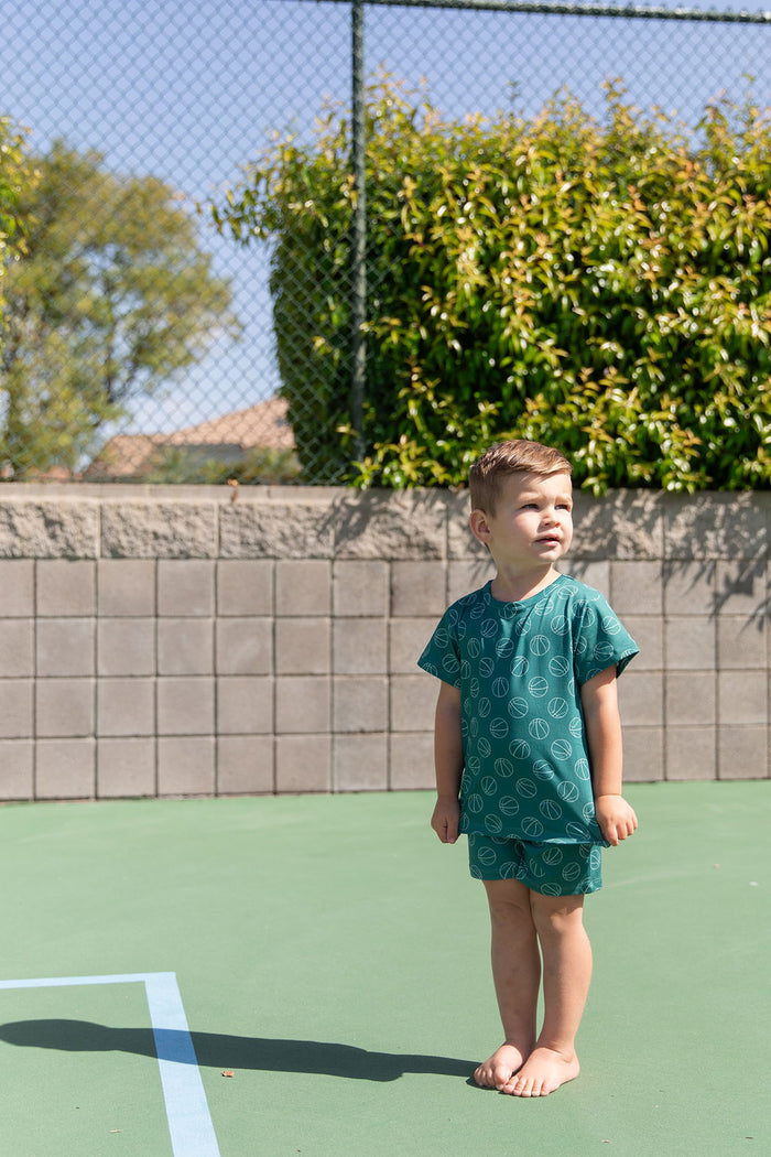 HUNTER GREEN BASKETBALLS | SHORT SET