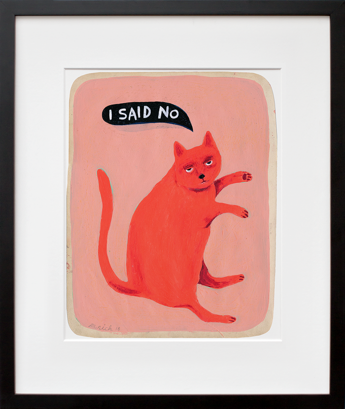 I said no by Martha Rich in black frame
