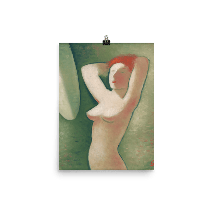 "In Front Of The Mirror" Art Print - Lone Fox