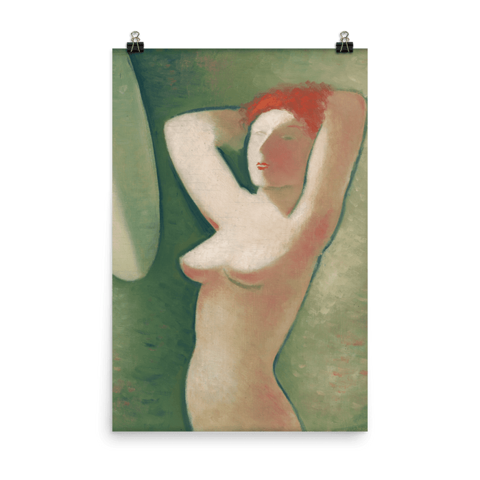 "In Front Of The Mirror" Art Print - Lone Fox
