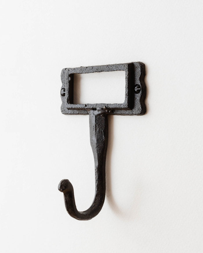Iron Name Plate Wall Hook - Lone Fox