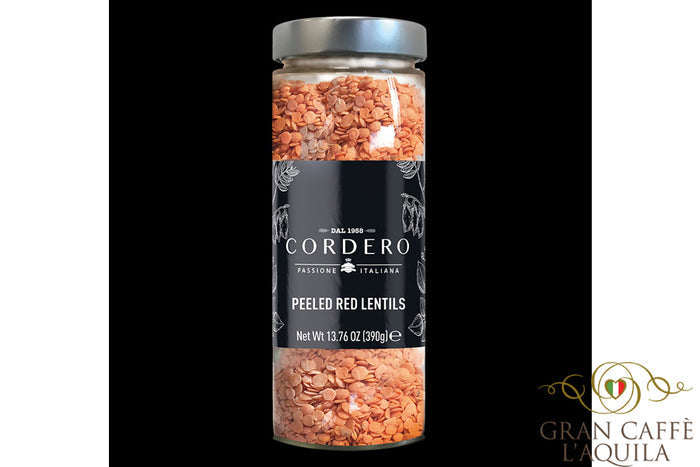 ITALIAN RED PEELED SPLIT LENTILS , CORDERO 8.11oz