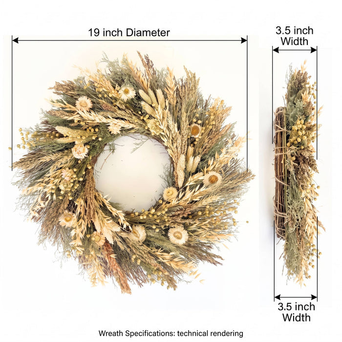 Ivory Meadows Wreath - Lone Fox