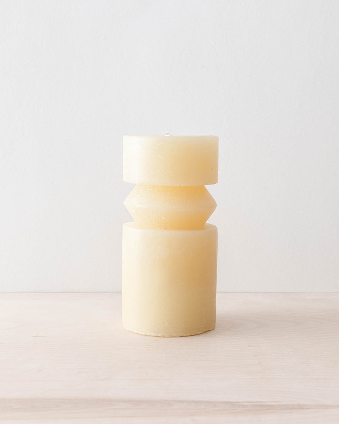 Ivory Totem Pillar Candles - Lone Fox