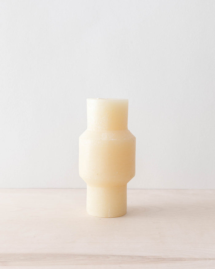 Ivory Totem Pillar Candles - Lone Fox