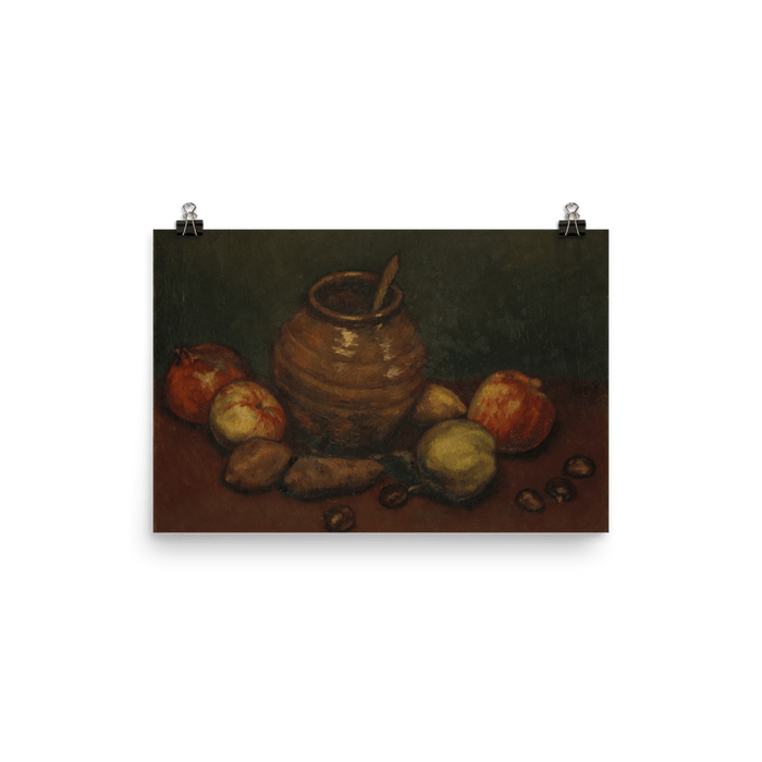 "Jar & Apples Still Life" Art Print - Lone Fox