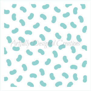 Jelly Bean Background Stencil Background