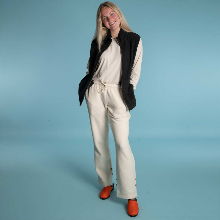 ladies organic cotton sweat pants