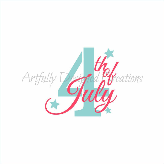 July 4th Double Stencil