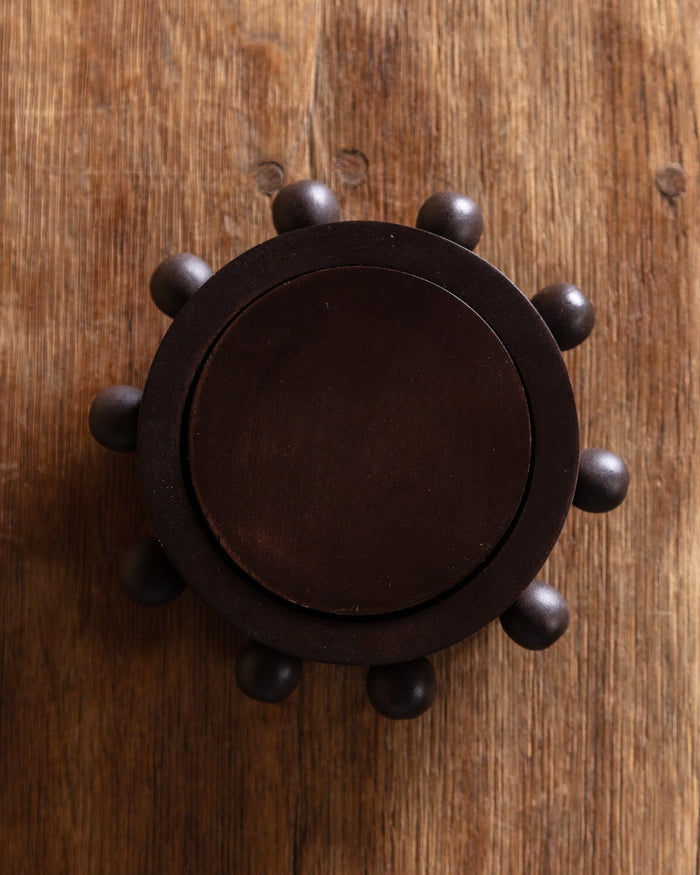 Kaiba Coaster Set in Acacia Wood - Lone Fox