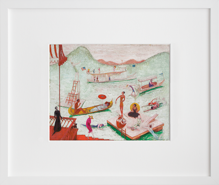 Lake Placid by Florine Stettheimer in white frame