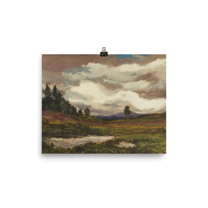 “Landscape Heathland” Art Print - Lone Fox