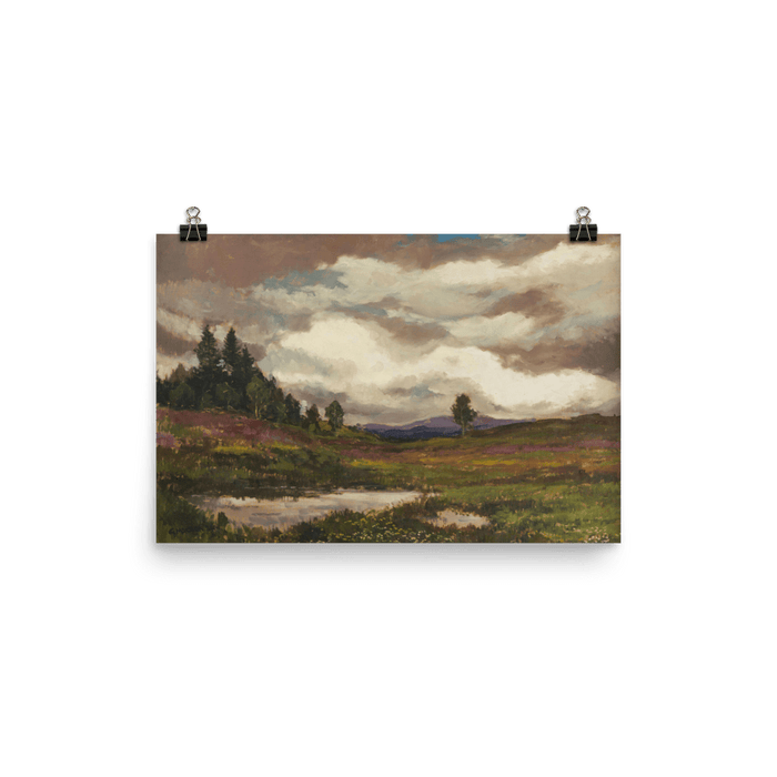 “Landscape Heathland” Art Print - Lone Fox