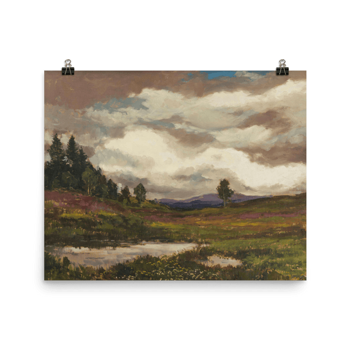 “Landscape Heathland” Art Print - Lone Fox