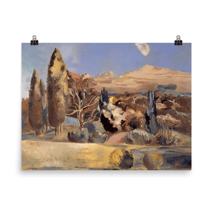 "Landscape of the Moon's First Quarter" Art Print - Lone Fox