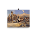 "Landscape of the Moon's First Quarter" Art Print - Lone Fox