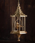 Large Golden Birdcage & Bird Ornament - Lone Fox