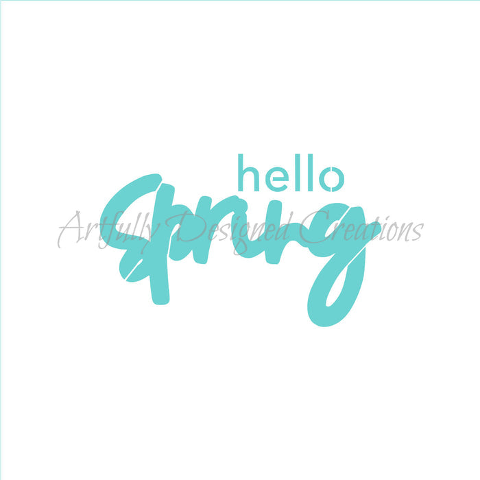 LC 2 PART Hello Spring Stencil