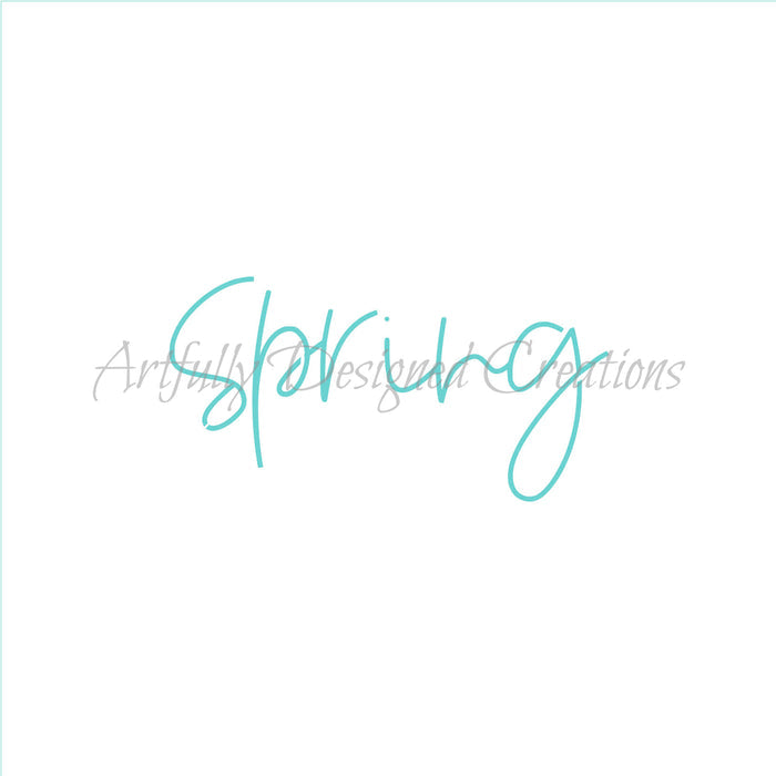 LC 2 PART Hello Spring Stencil