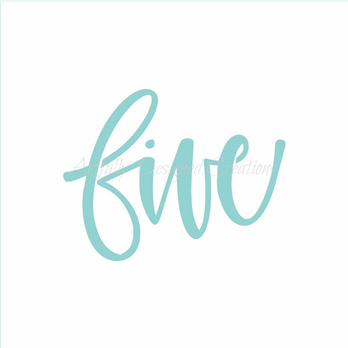LC Sweets Five Stencil